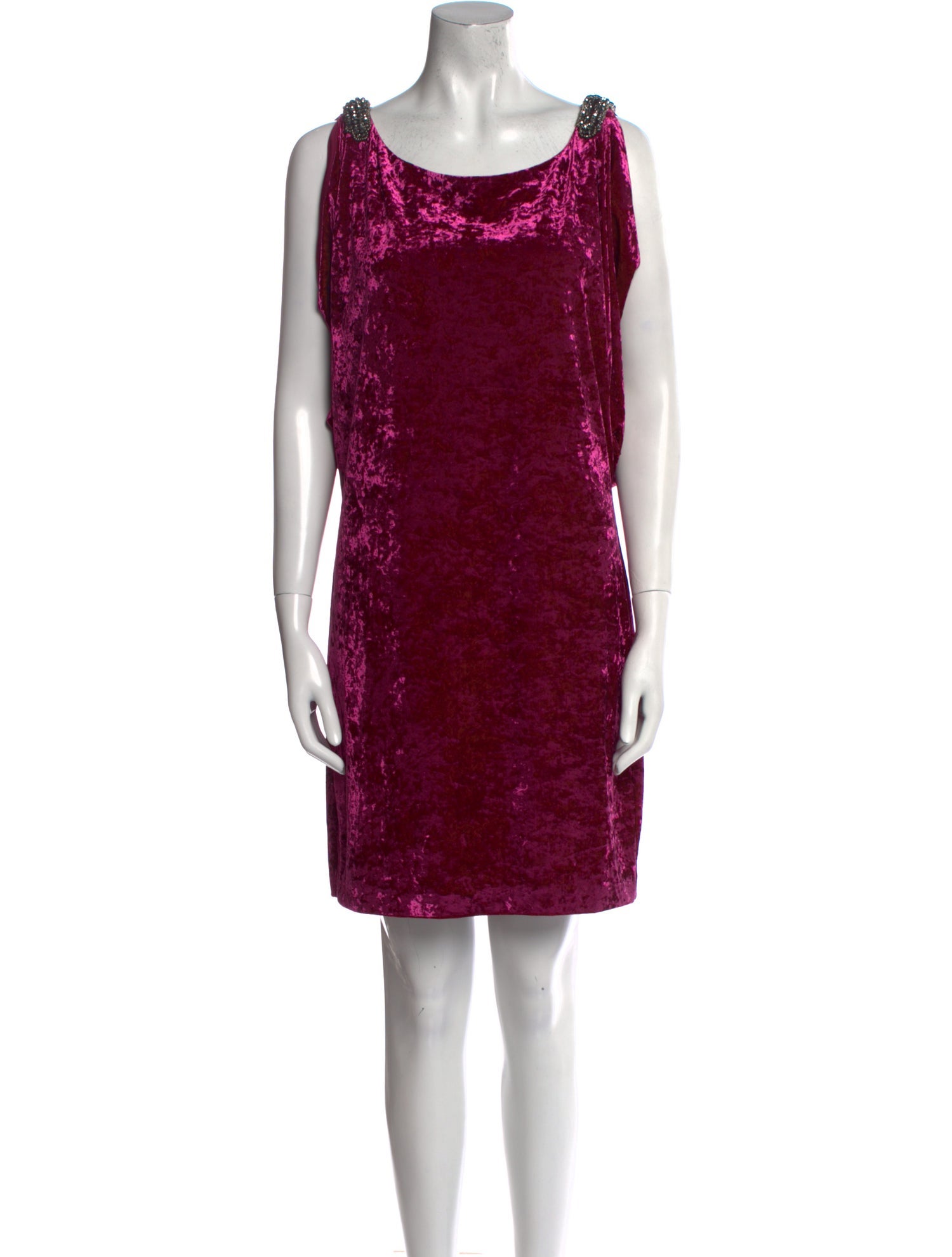 Aidan Mattox Scoop Neck Mini Dress