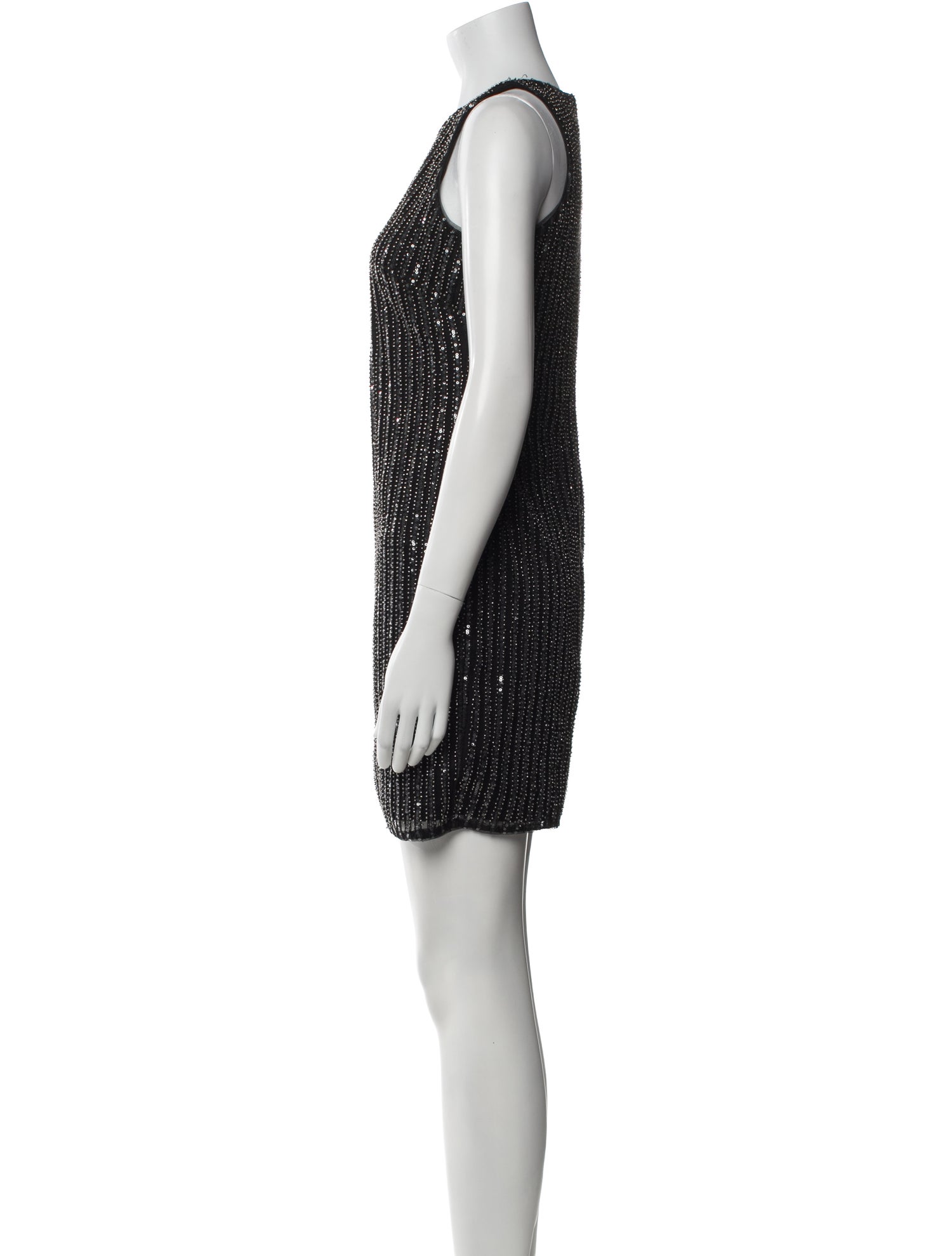 Aidan Mattox Crew Neck Mini Dress