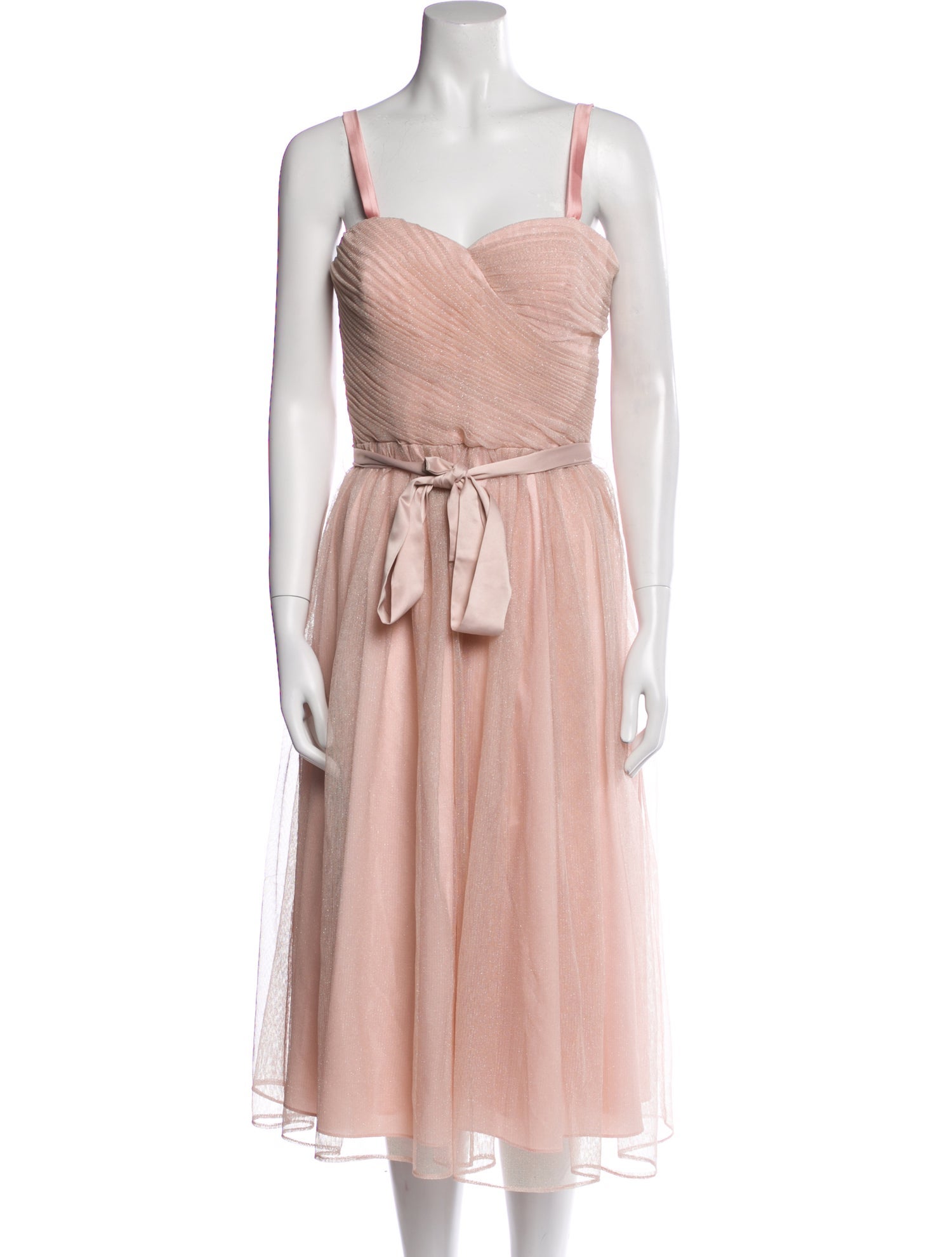 Aidan Mattox Square Neckline Mini Dress