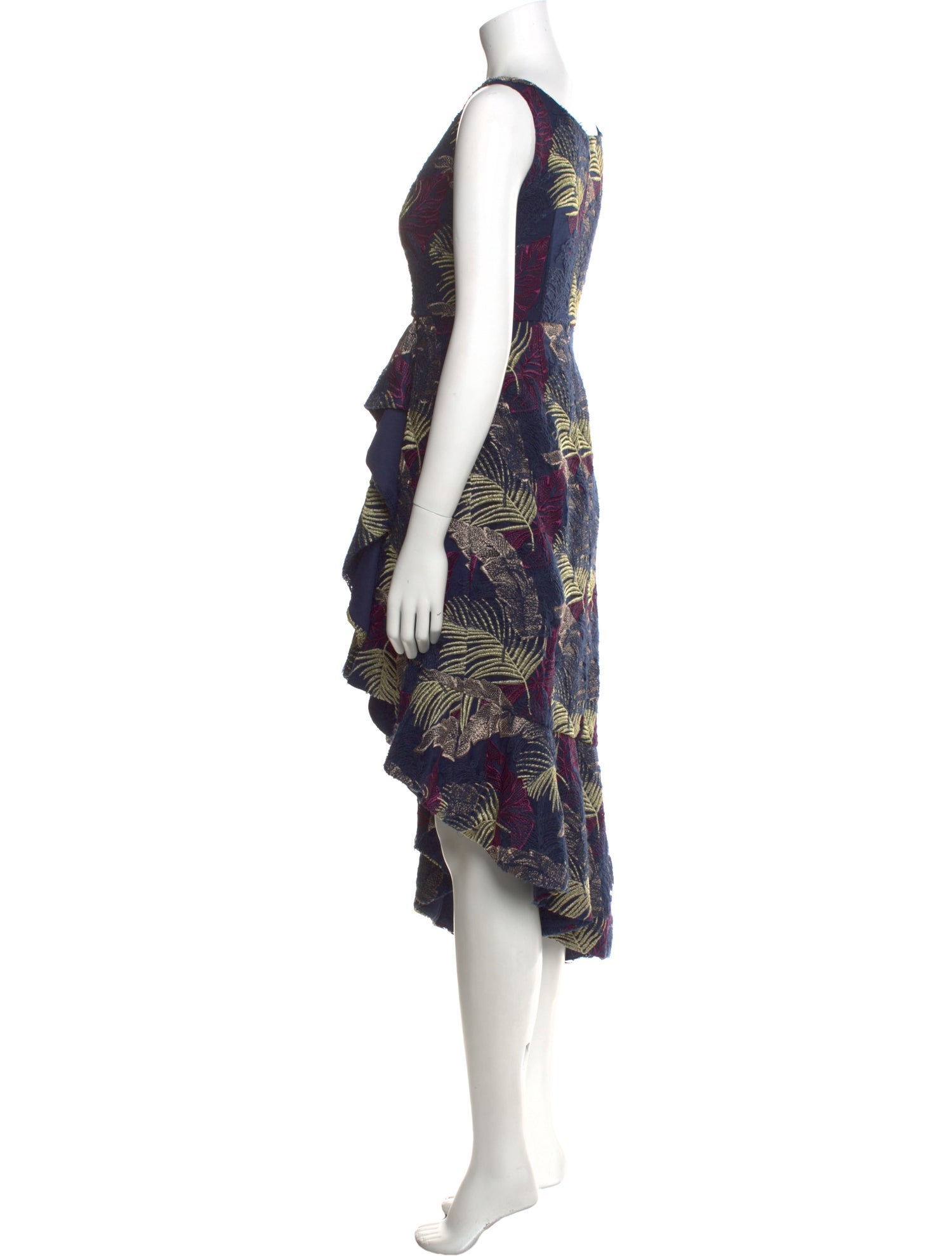 Aidan Mattox Printed Long Dress