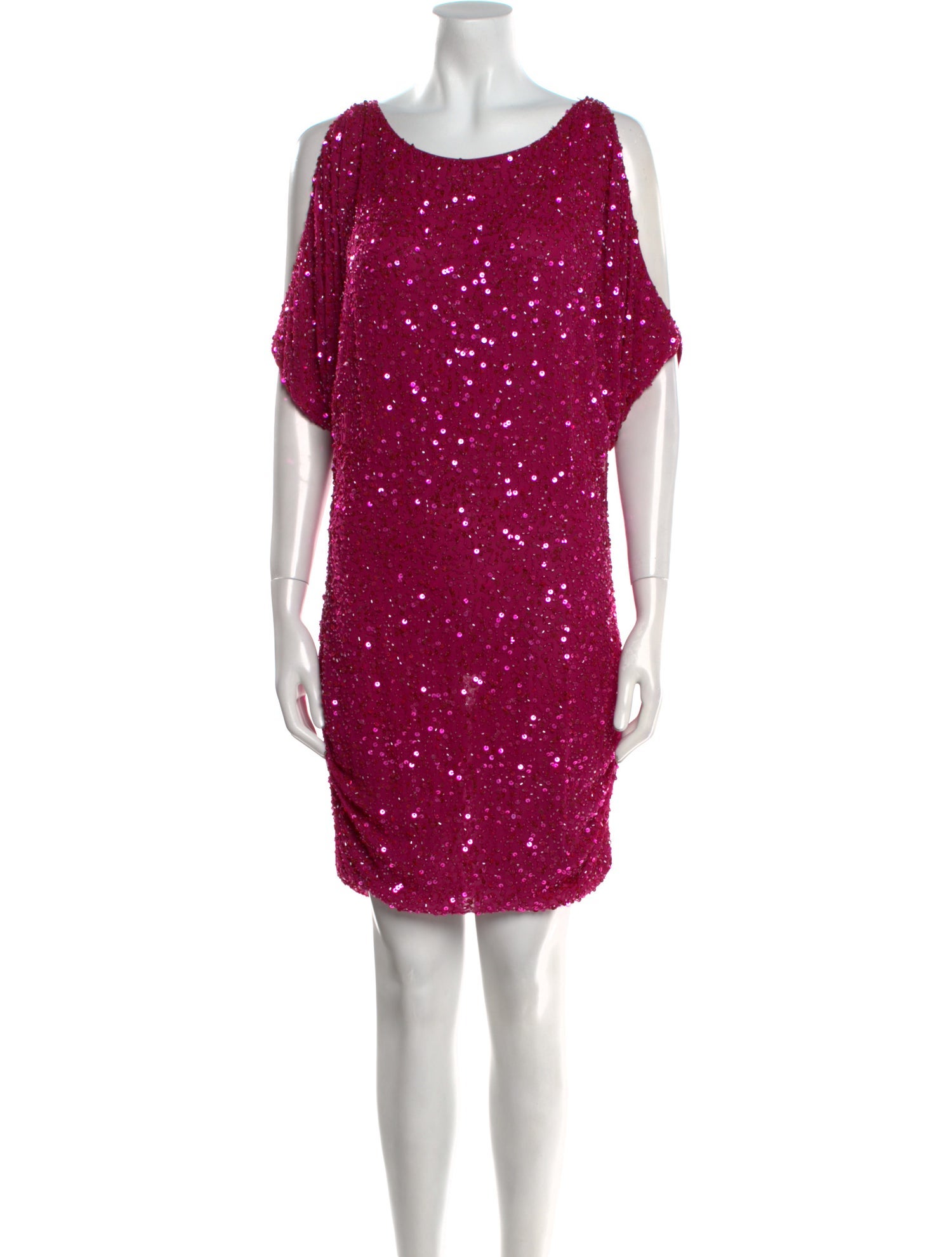 Aidan Mattox Scoop Neck Mini Dress