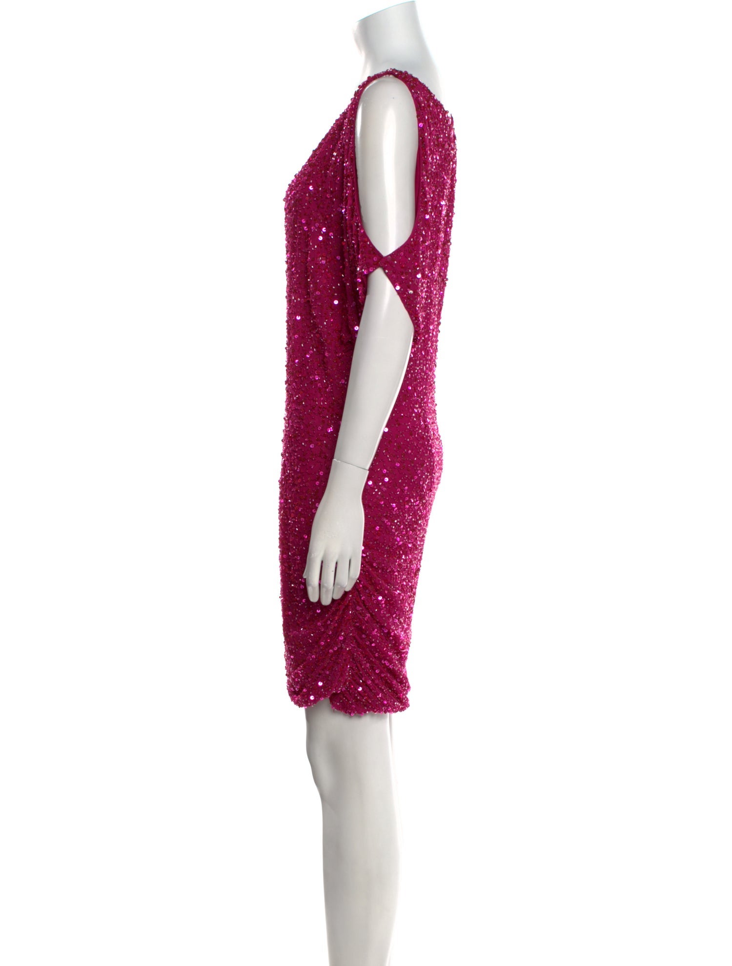 Aidan Mattox Scoop Neck Mini Dress