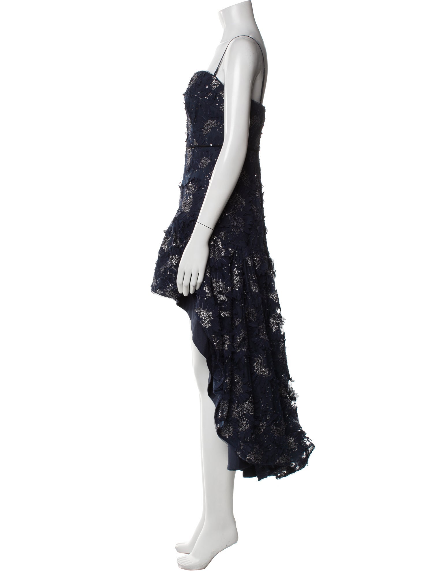 Aidan Mattox Square Neckline Long Dress