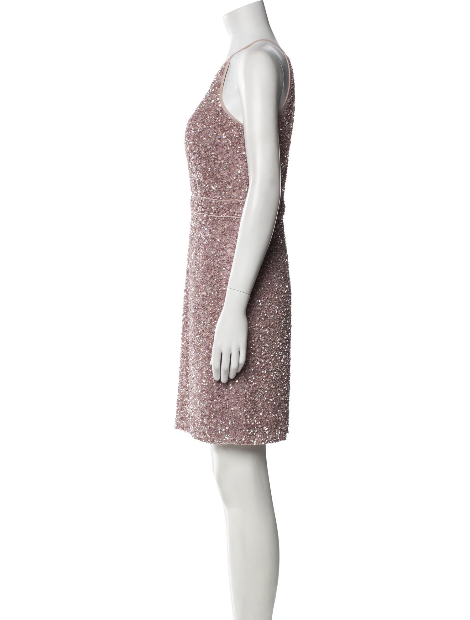 Aidan Mattox Halterneck Mini Dress