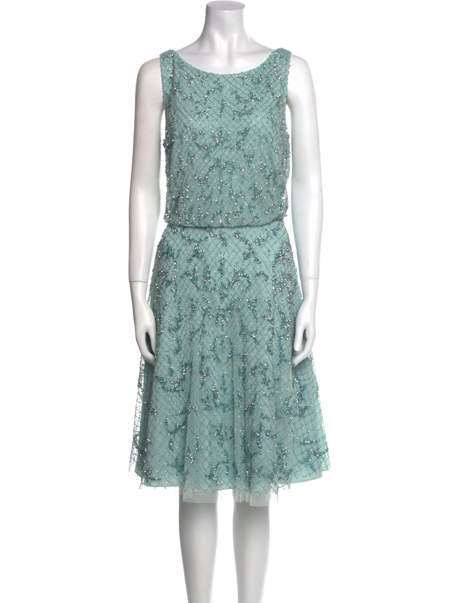 Aidan Mattox Lace Pattern Knee-Length Dress w/ Tags