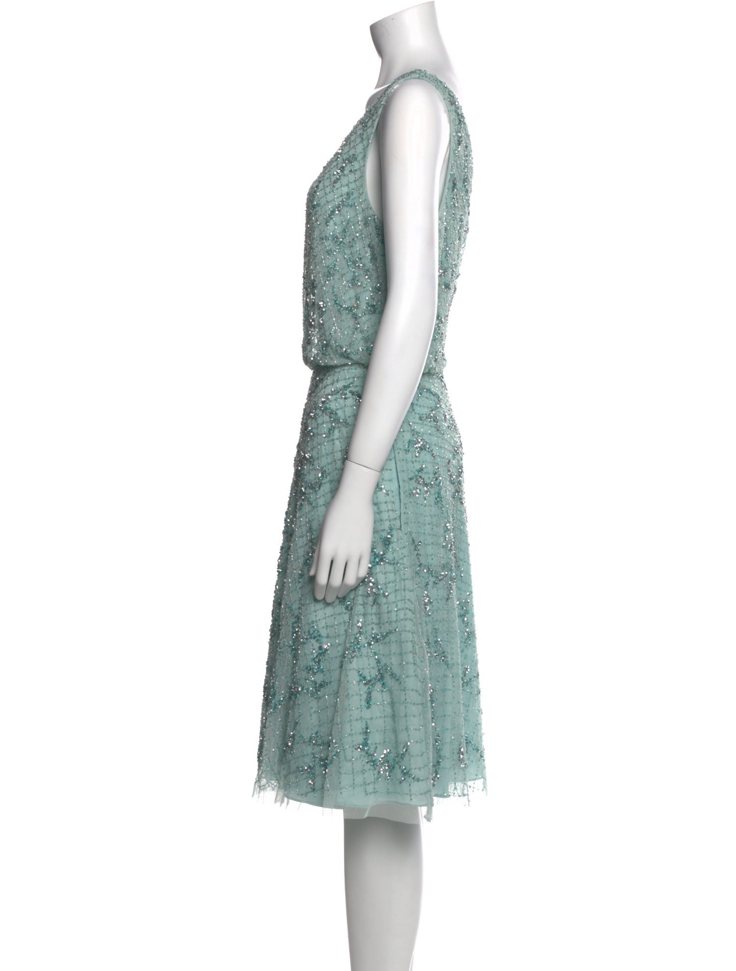 Aidan Mattox Lace Pattern Knee-Length Dress w/ Tags