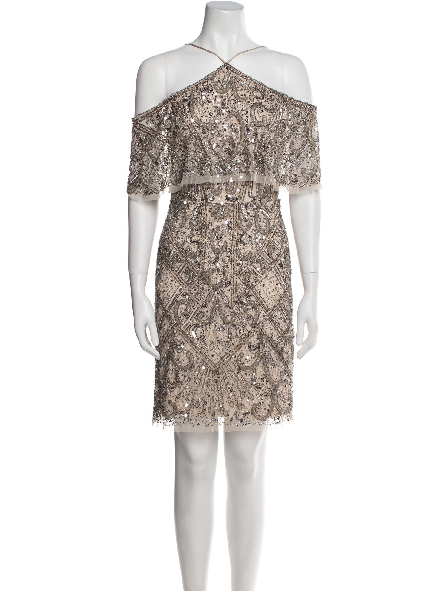 Aidan Mattox Printed Mini Dress