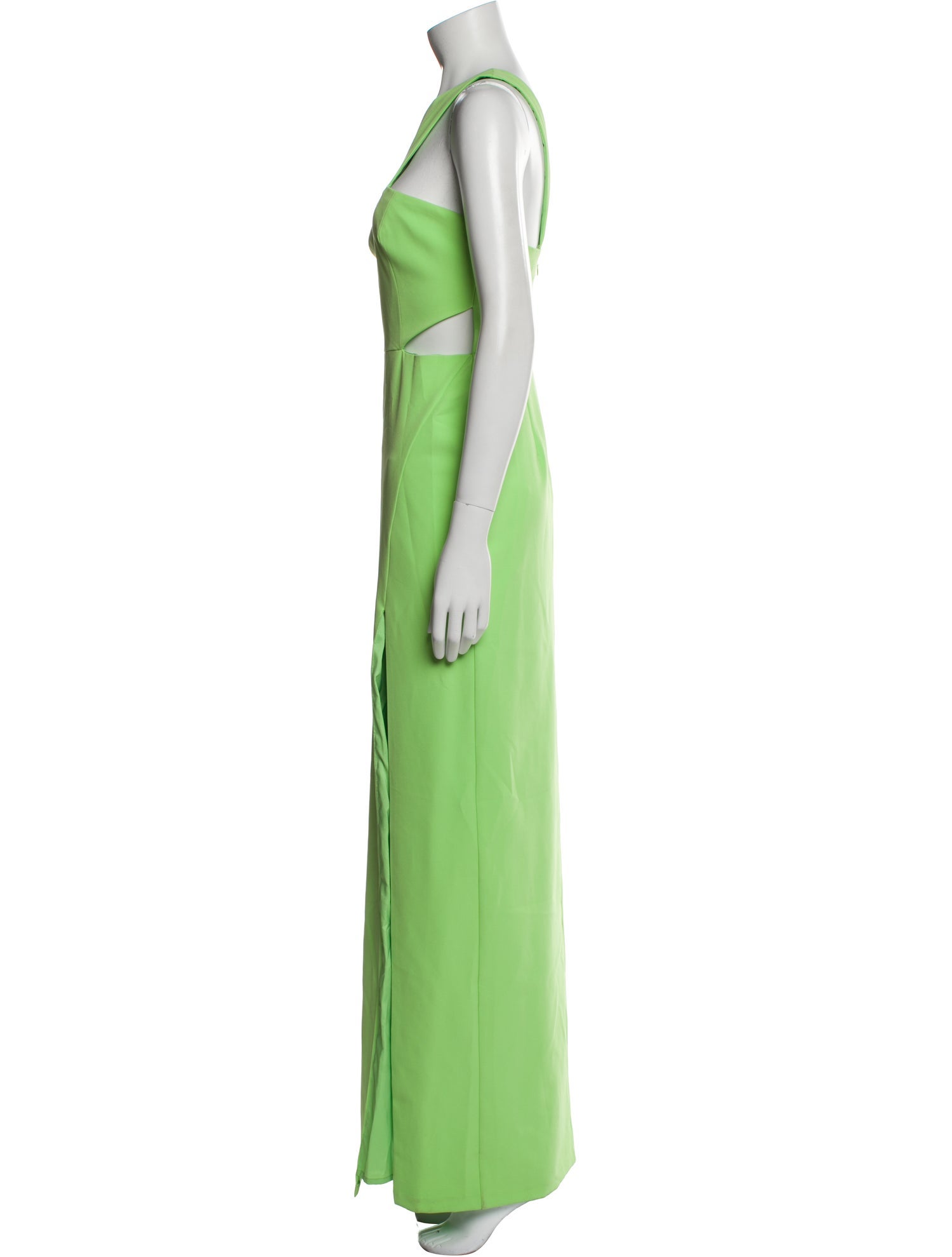 Aidan Mattox One-Shoulder Long Dress