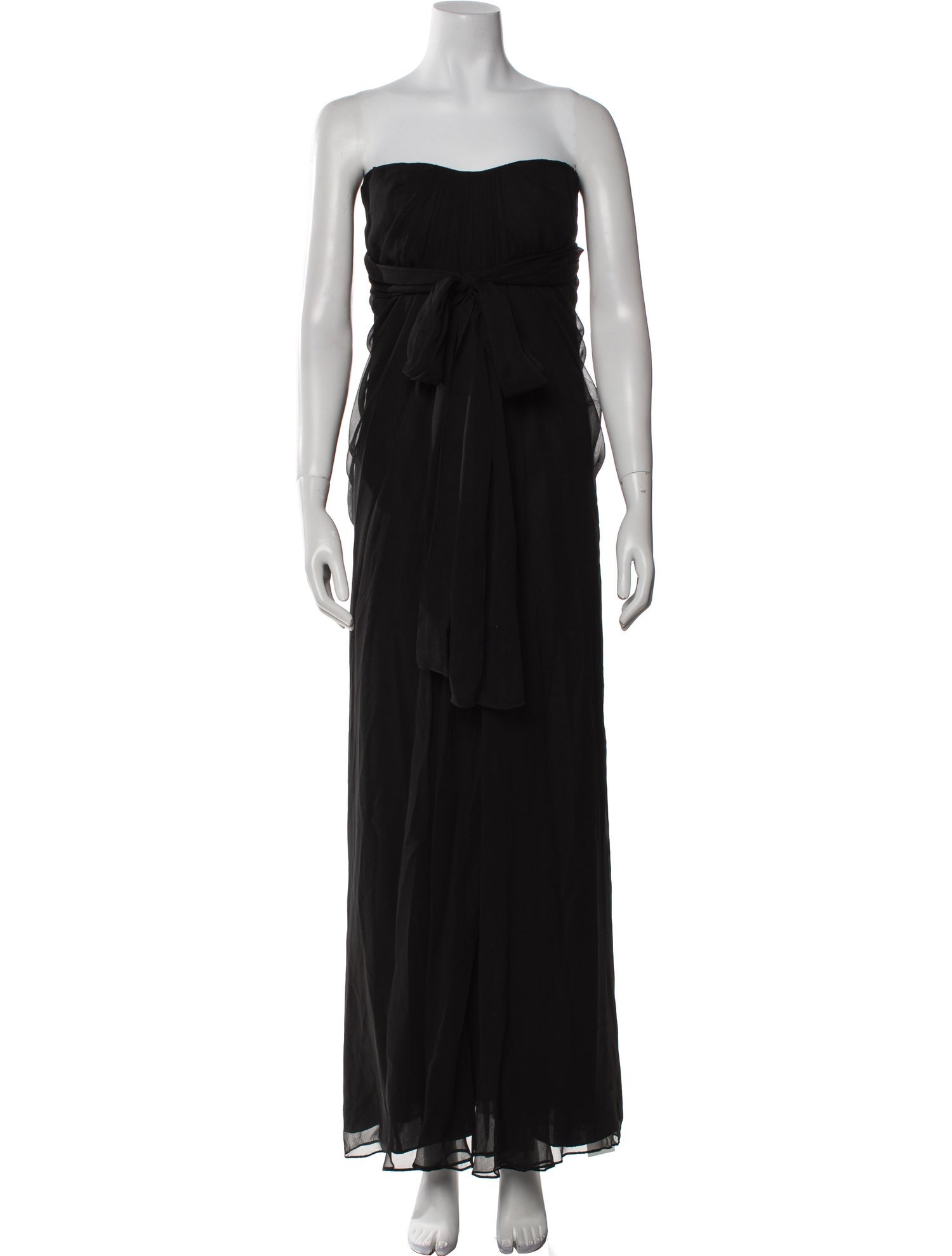 Aidan Mattox Silk Long Dress