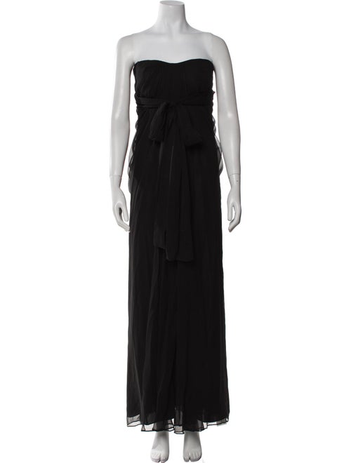 Aidan Mattox Silk Long Dress
