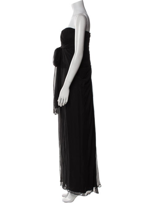 Aidan Mattox Silk Long Dress