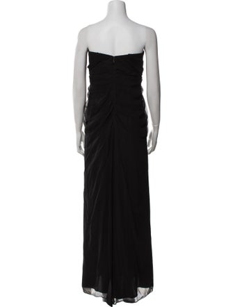 Aidan Mattox Silk Long Dress