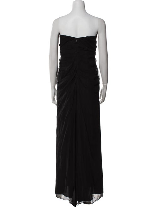 Aidan Mattox Silk Long Dress