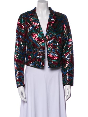Aidan Mattox Printed Blazer