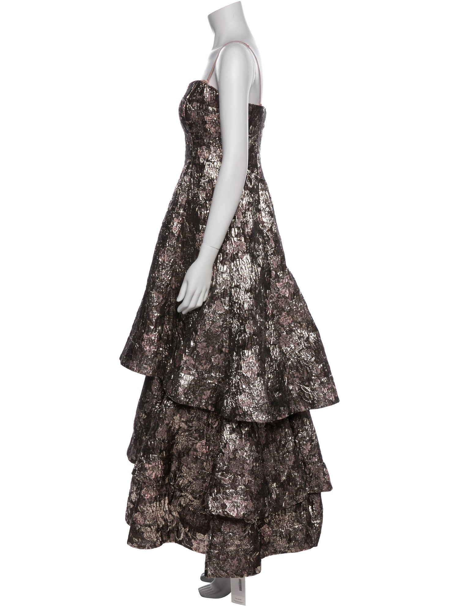 Aidan Mattox Printed Long Dress