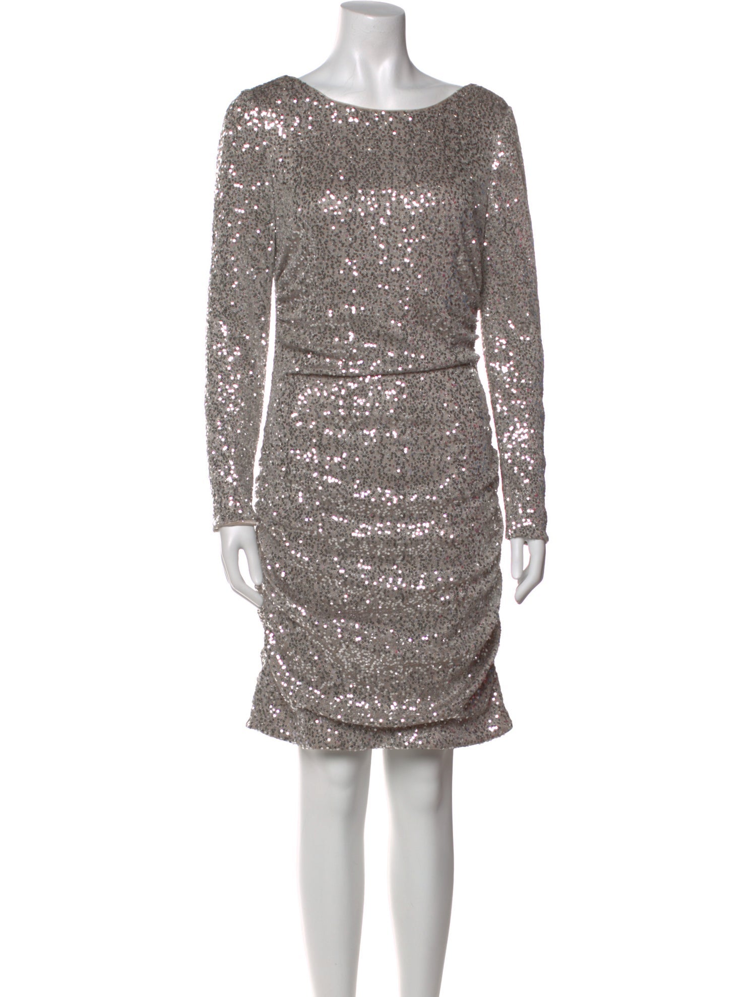 Aidan Mattox Scoop Neck Mini Dress