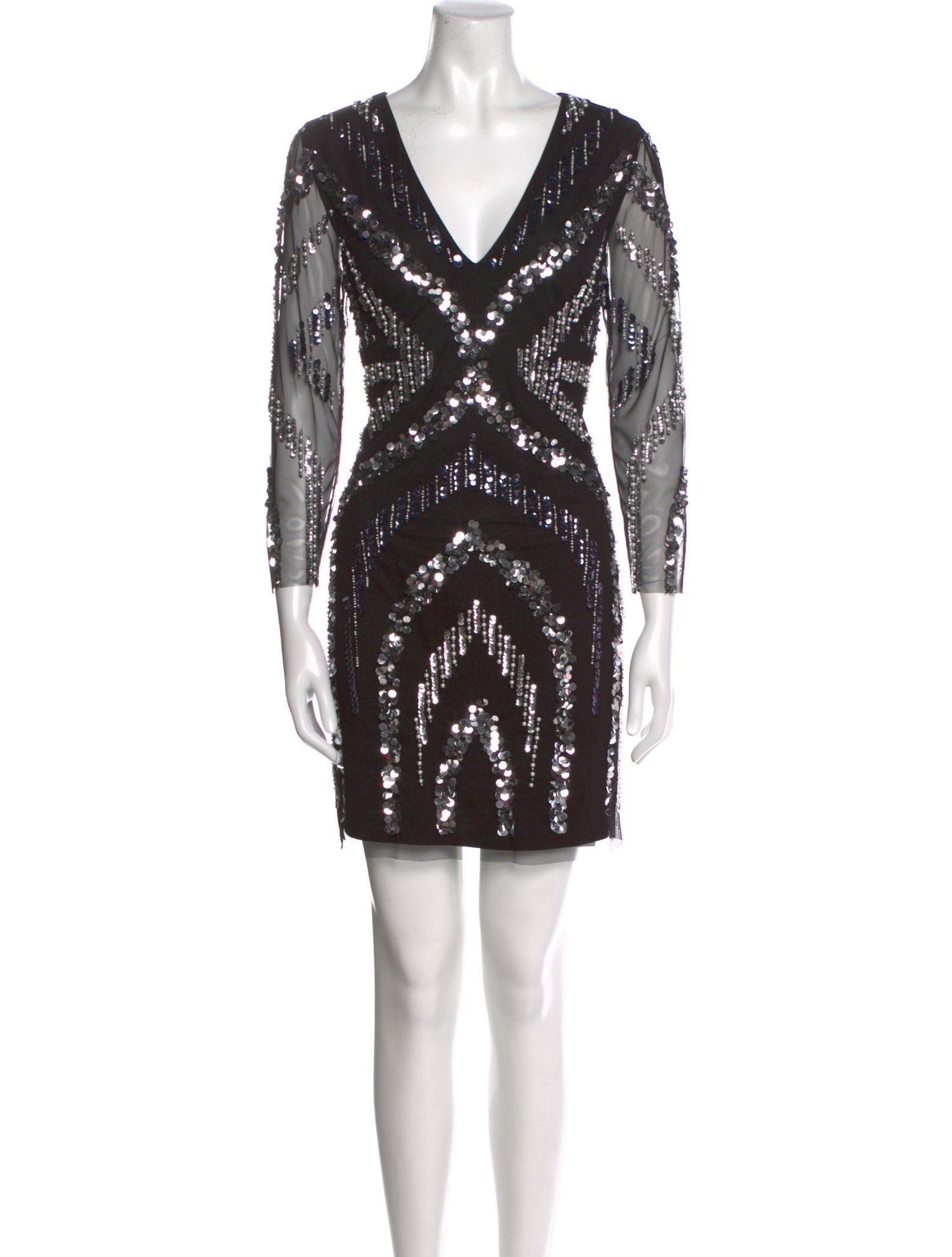 Aidan Mattox Printed Mini Dress