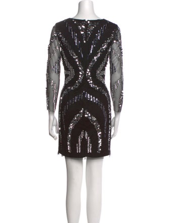 Aidan Mattox Printed Mini Dress