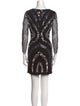 Aidan Mattox Printed Mini Dress