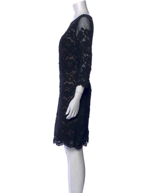 Aidan Mattox Lace Pattern Knee-Length Dress