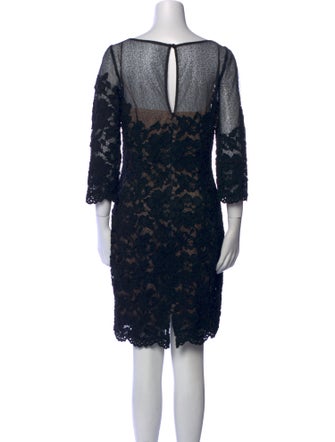 Aidan Mattox Lace Pattern Knee-Length Dress