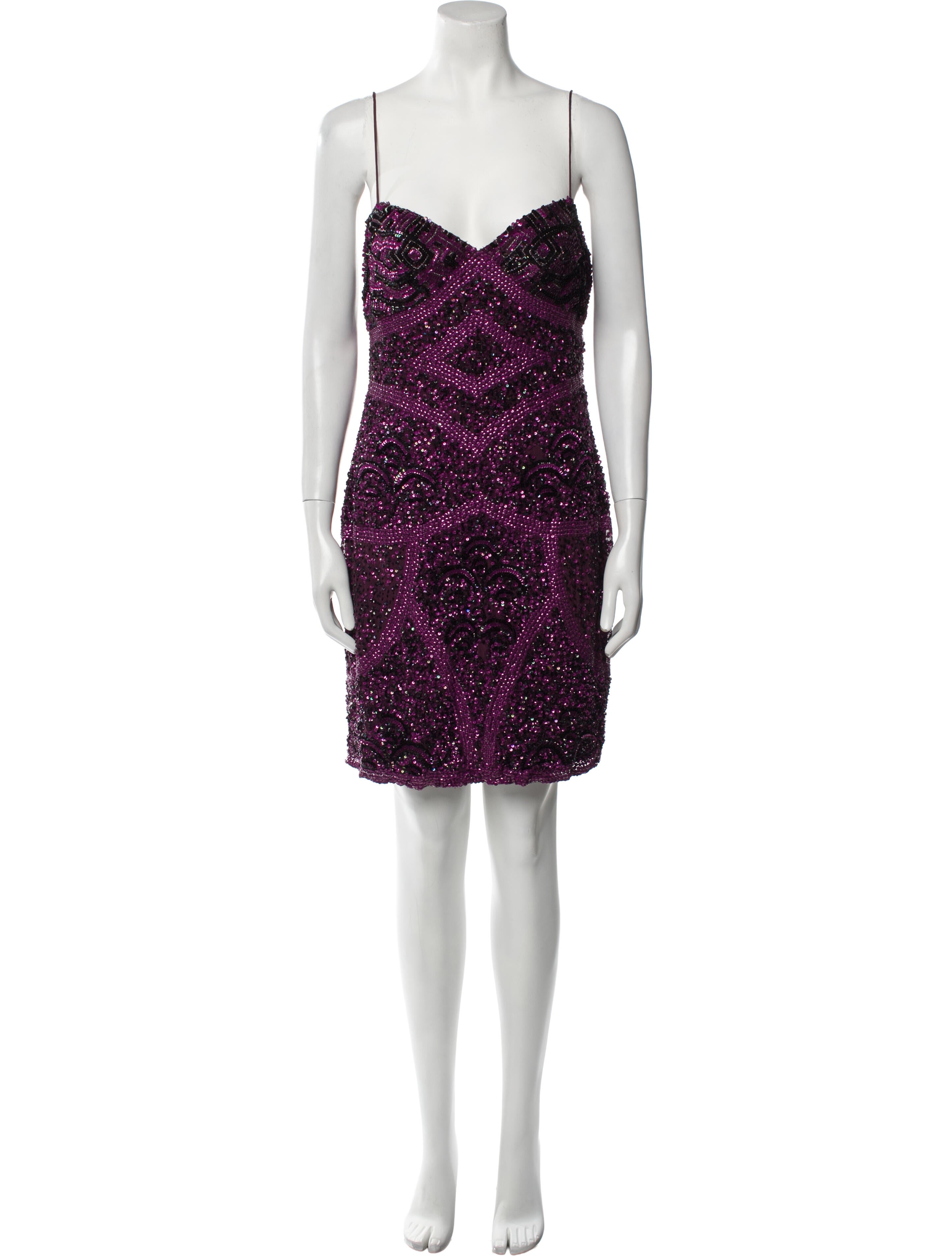 Aidan Mattox Silk Mini Dress