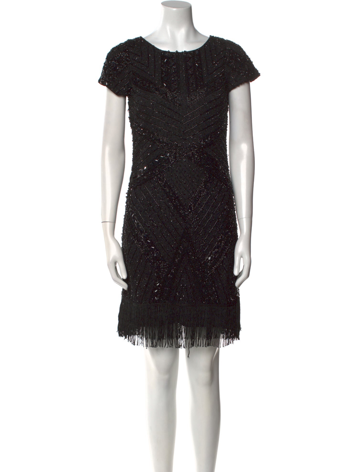 Aidan Mattox Scoop Neck Mini Dress