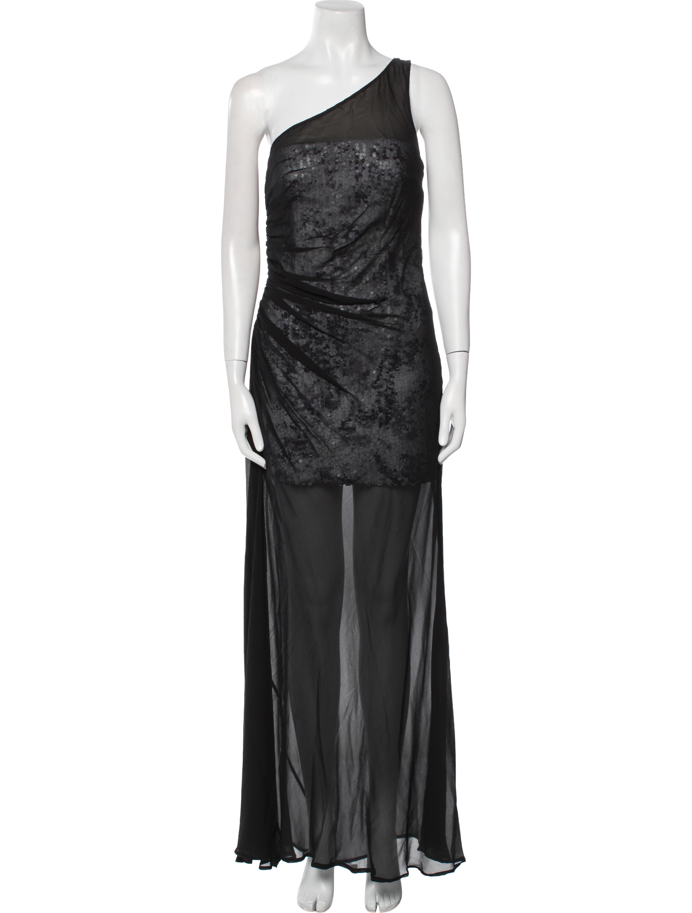 Aidan Mattox Silk Long Dress