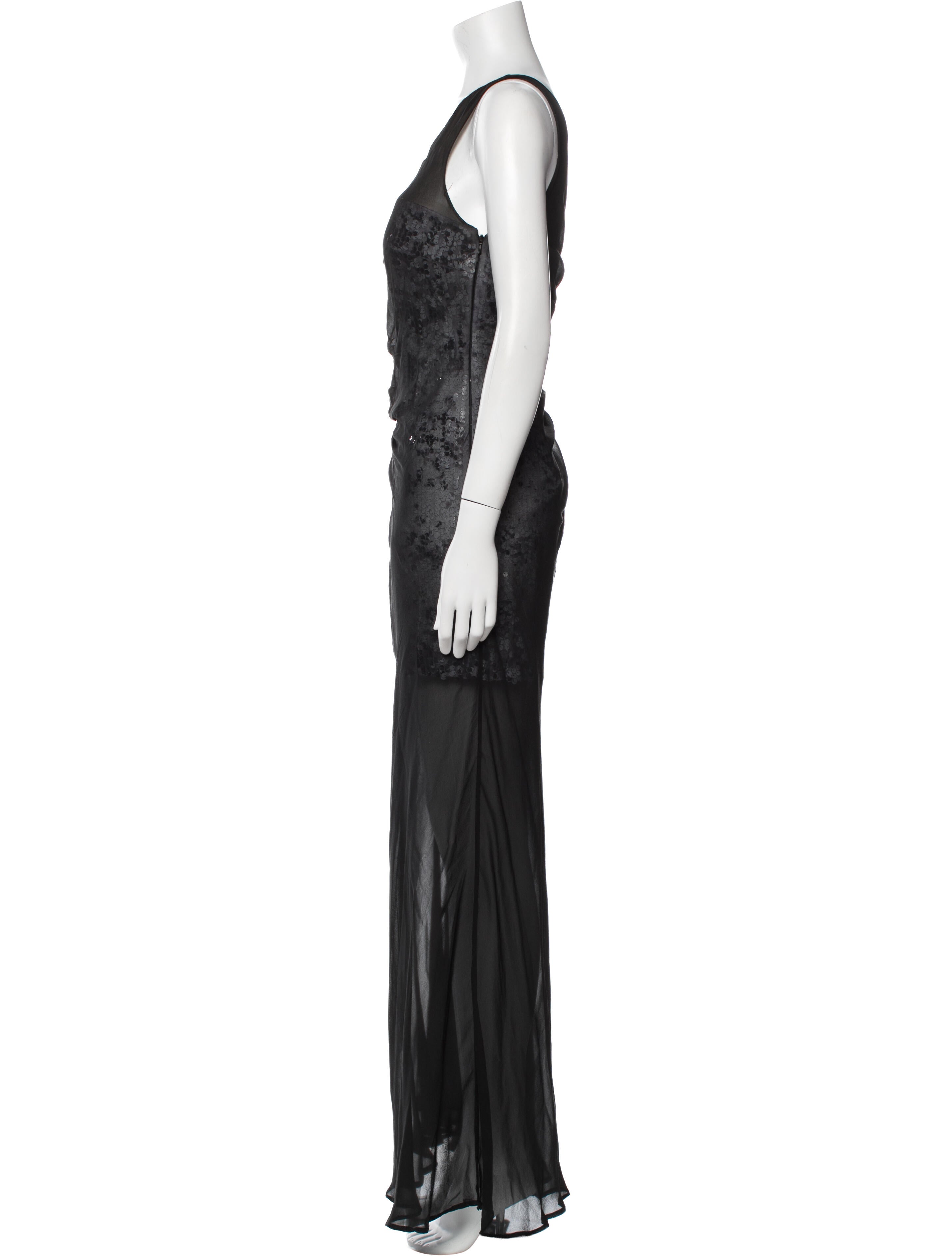 Aidan Mattox Silk Long Dress