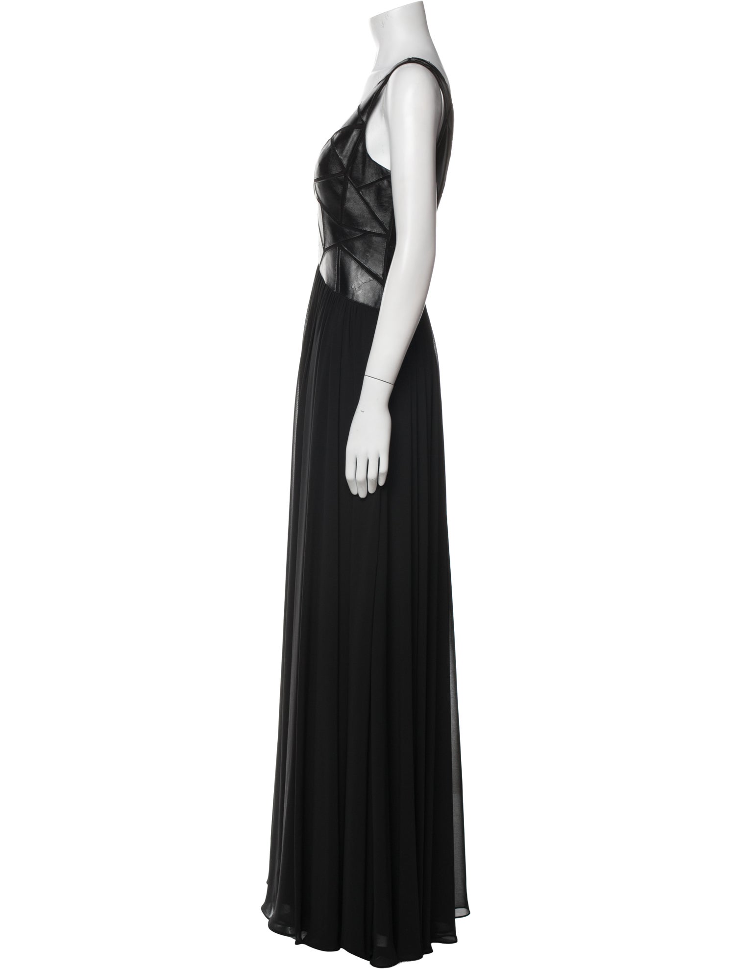 Aidan Mattox V-Neck Long Dress