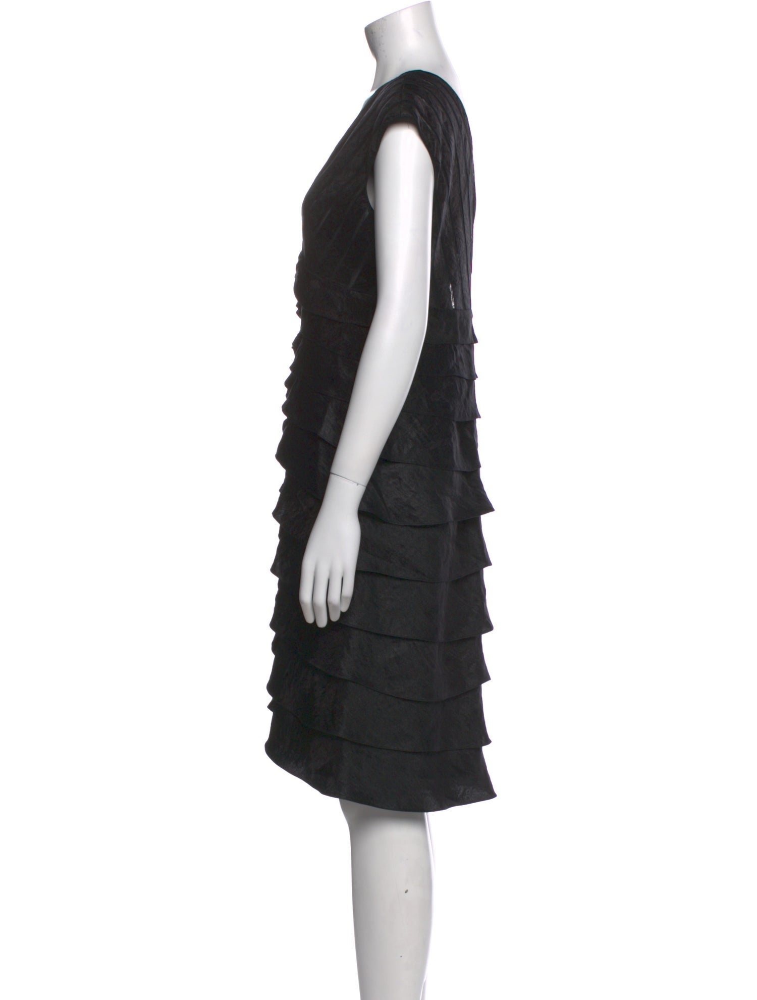 Aidan Mattox V-Neck Knee-Length Dress