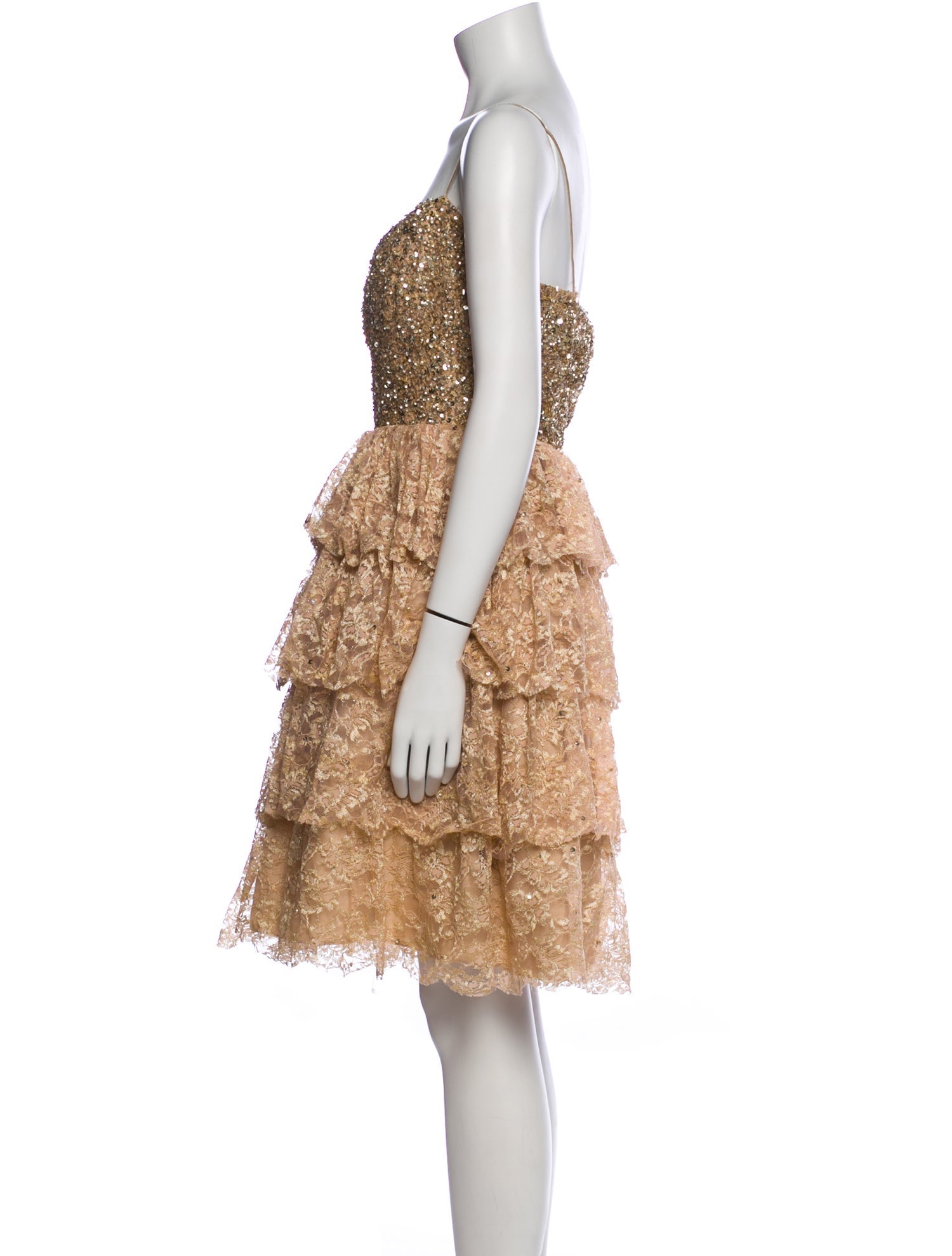 Aidan Mattox Patterned Mini Dress