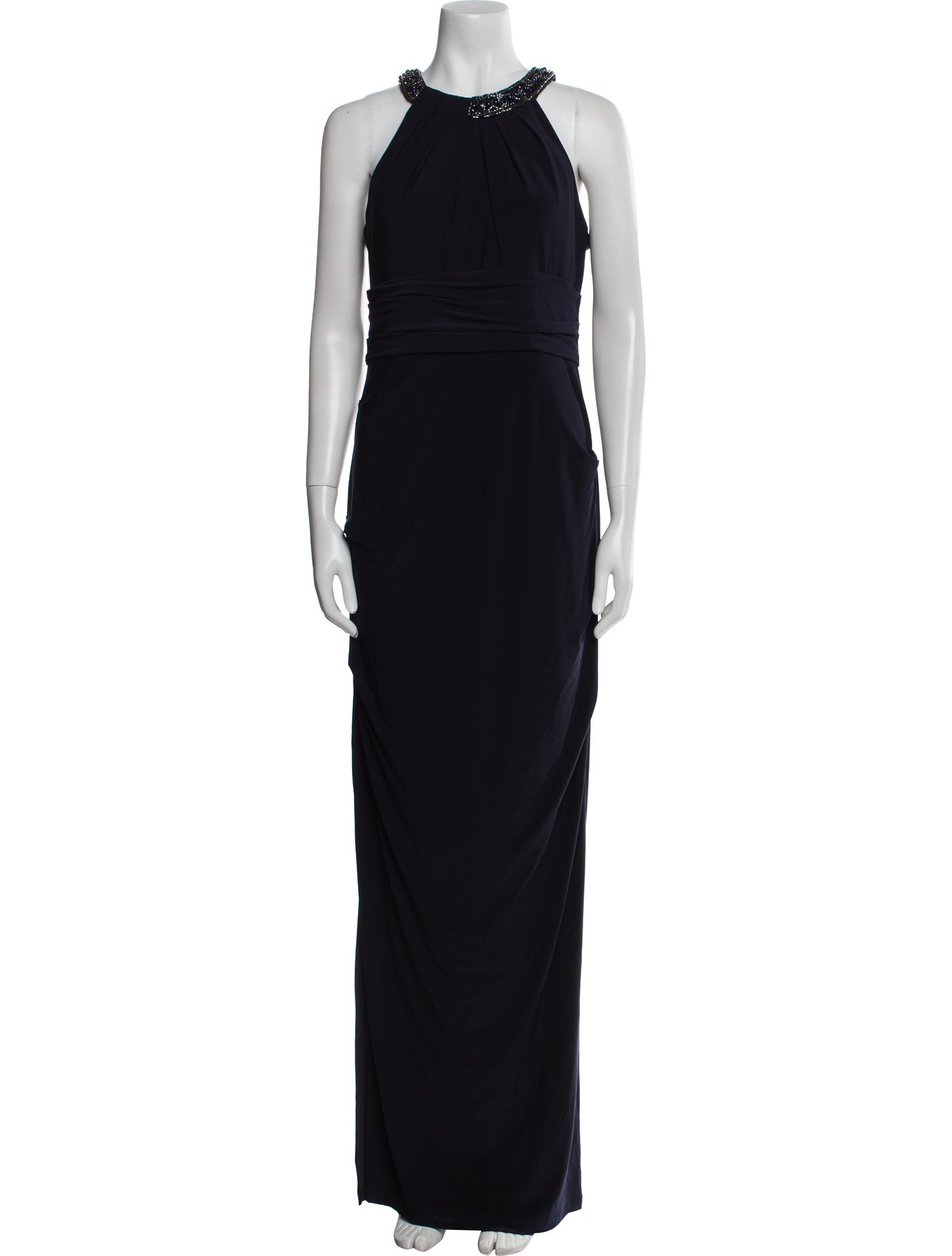 Aidan Mattox Halterneck Long Dress