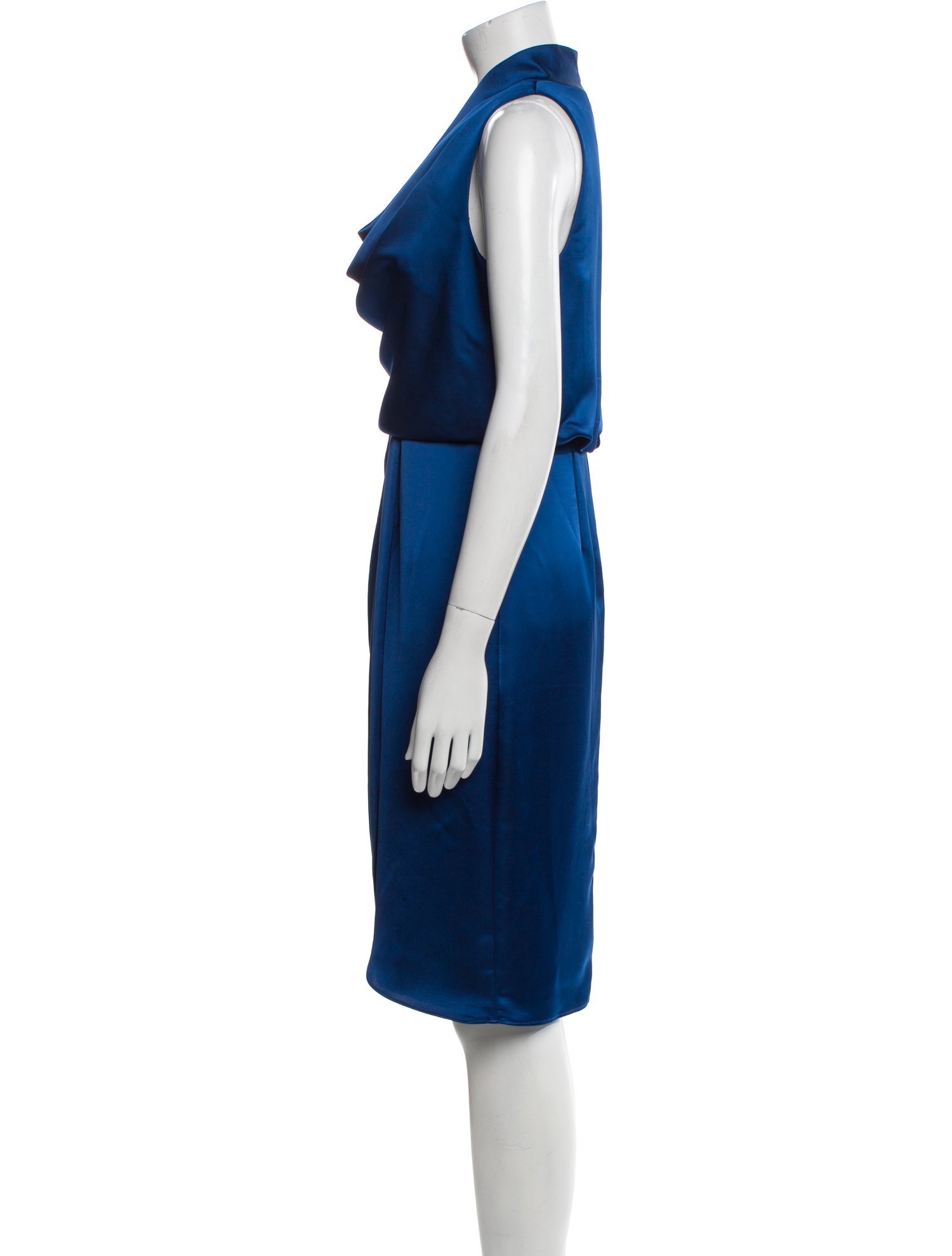 Aidan Mattox Cowl Neck Knee-Length Dress