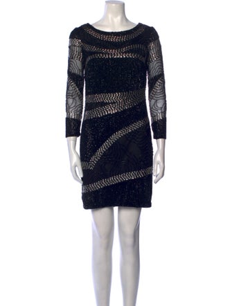 Aidan Mattox Printed Mini Dress