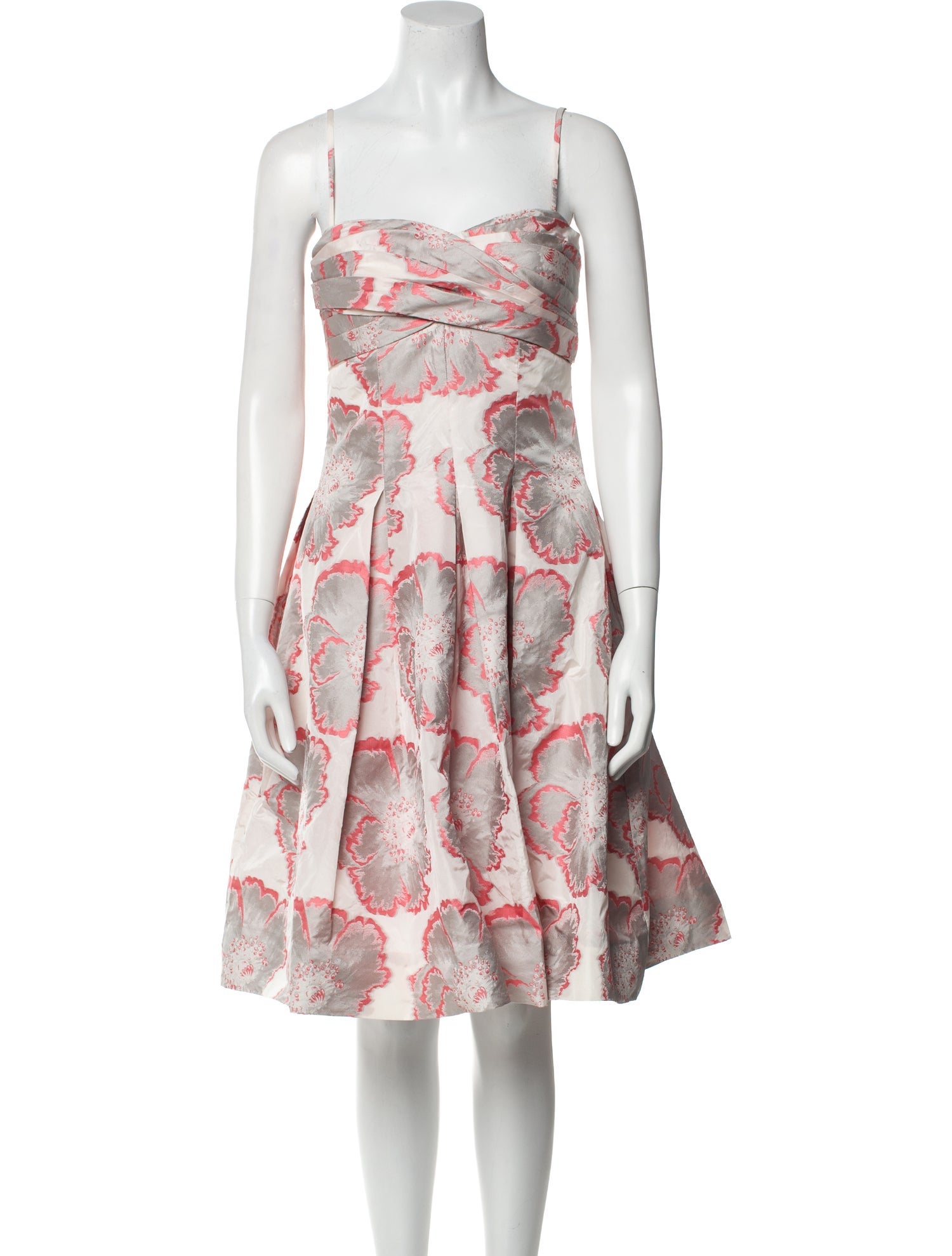Aidan Mattox Floral Print Mini Dress