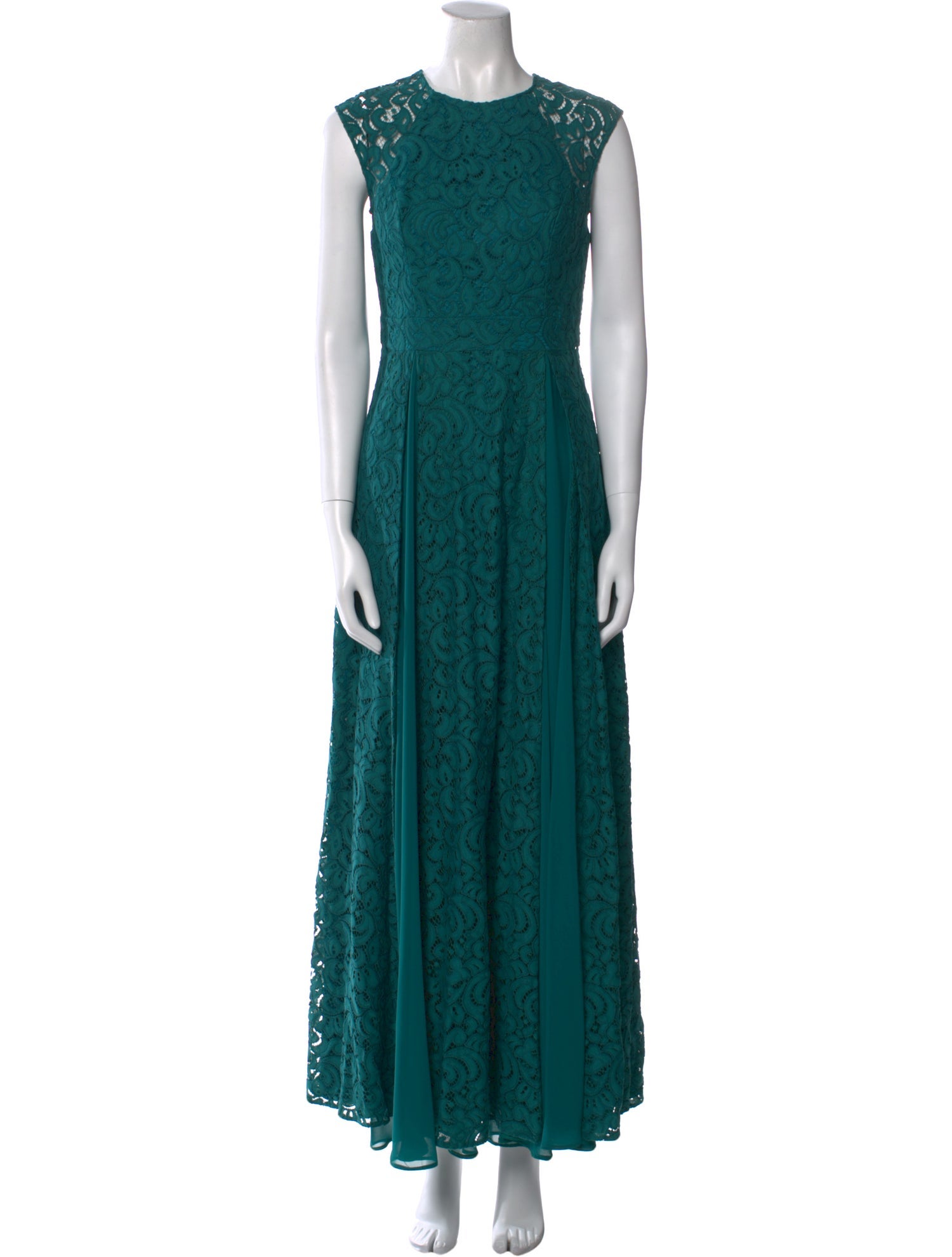Aidan Mattox Lace Pattern Long Dress
