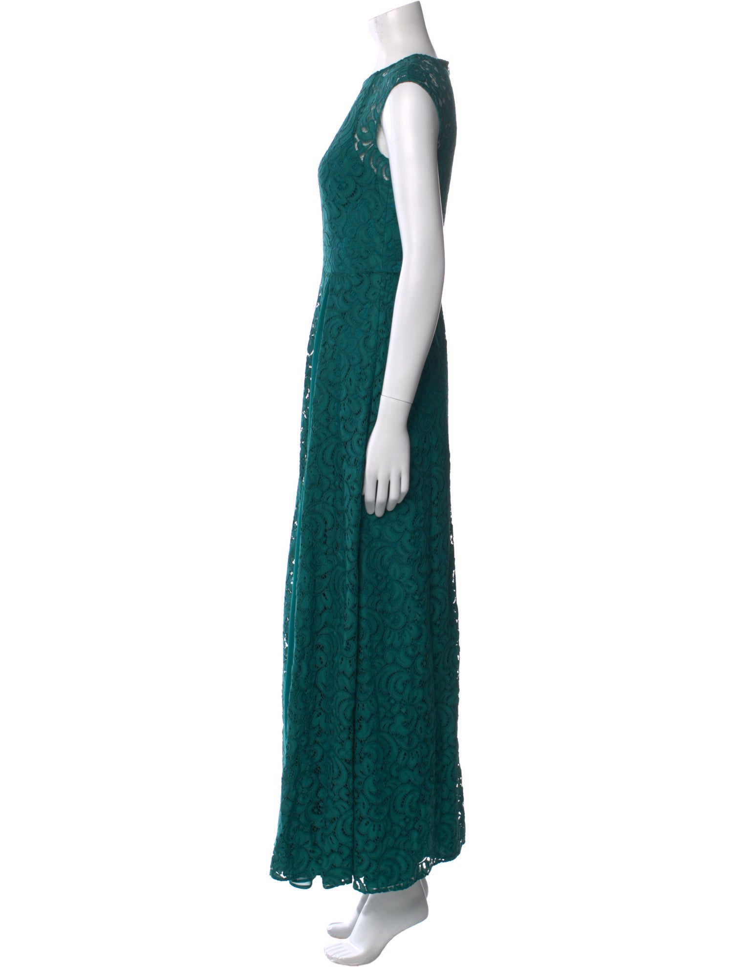 Aidan Mattox Lace Pattern Long Dress