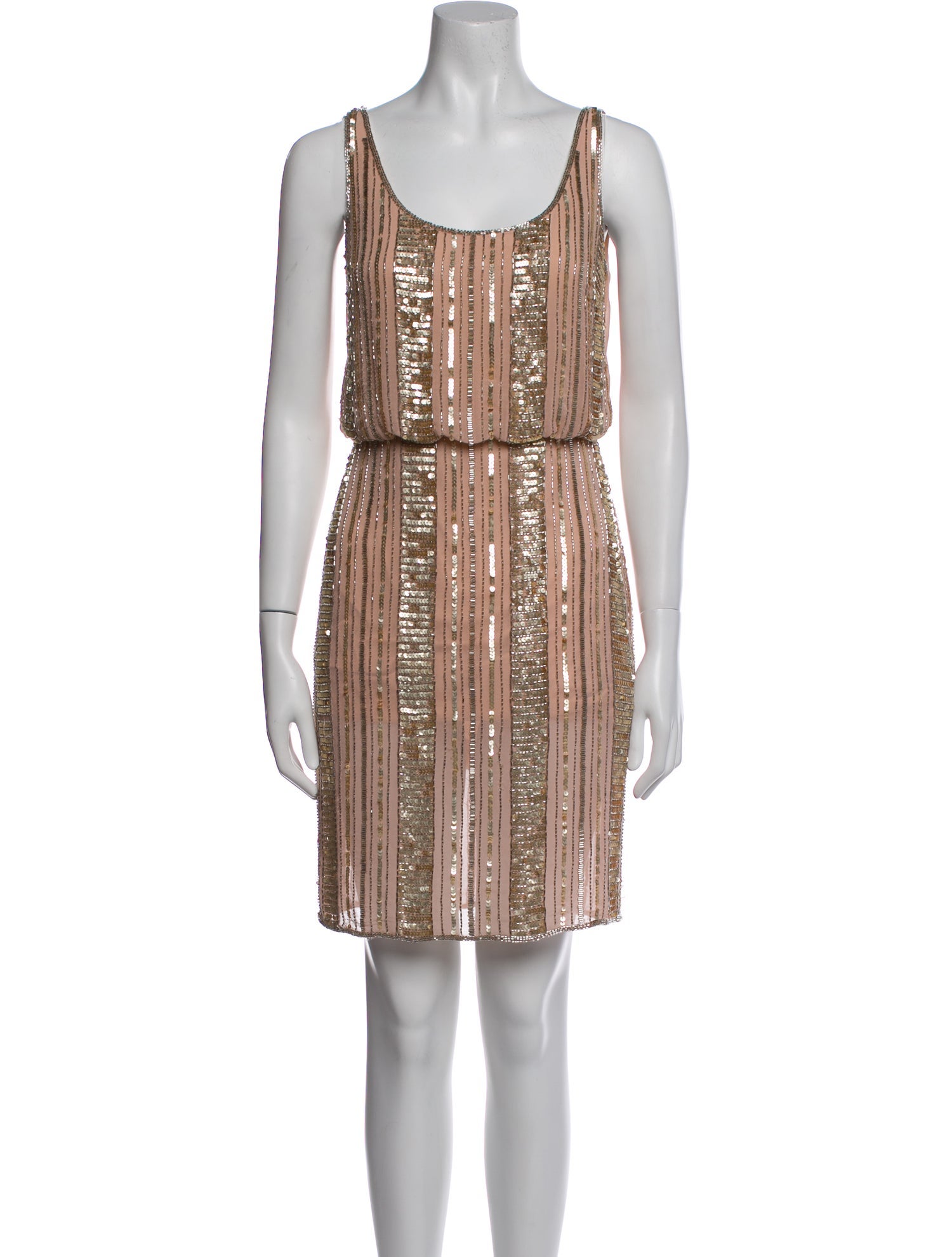 Aidan Mattox Striped Mini Dress