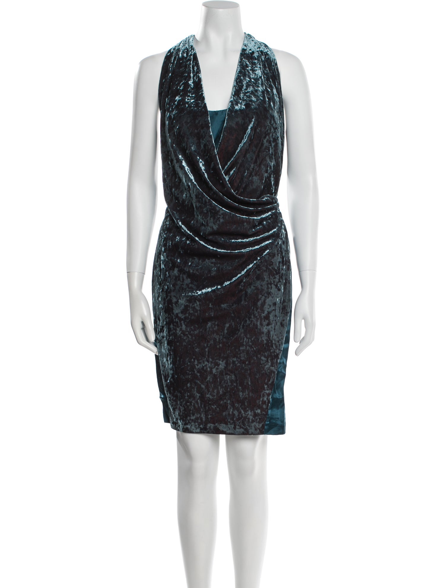 Aidan Mattox Printed Knee-Length Dress w/ Tags