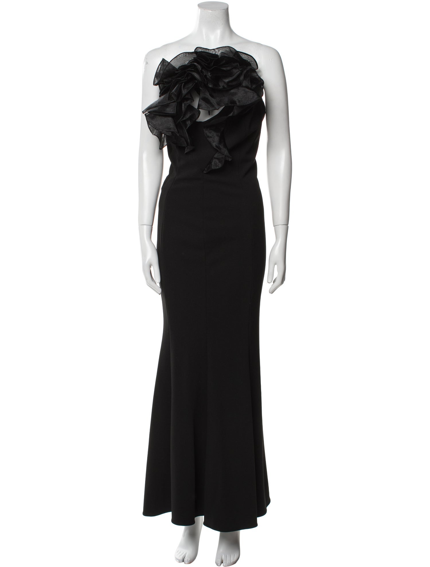 Aidan Mattox Strapless Long Dress