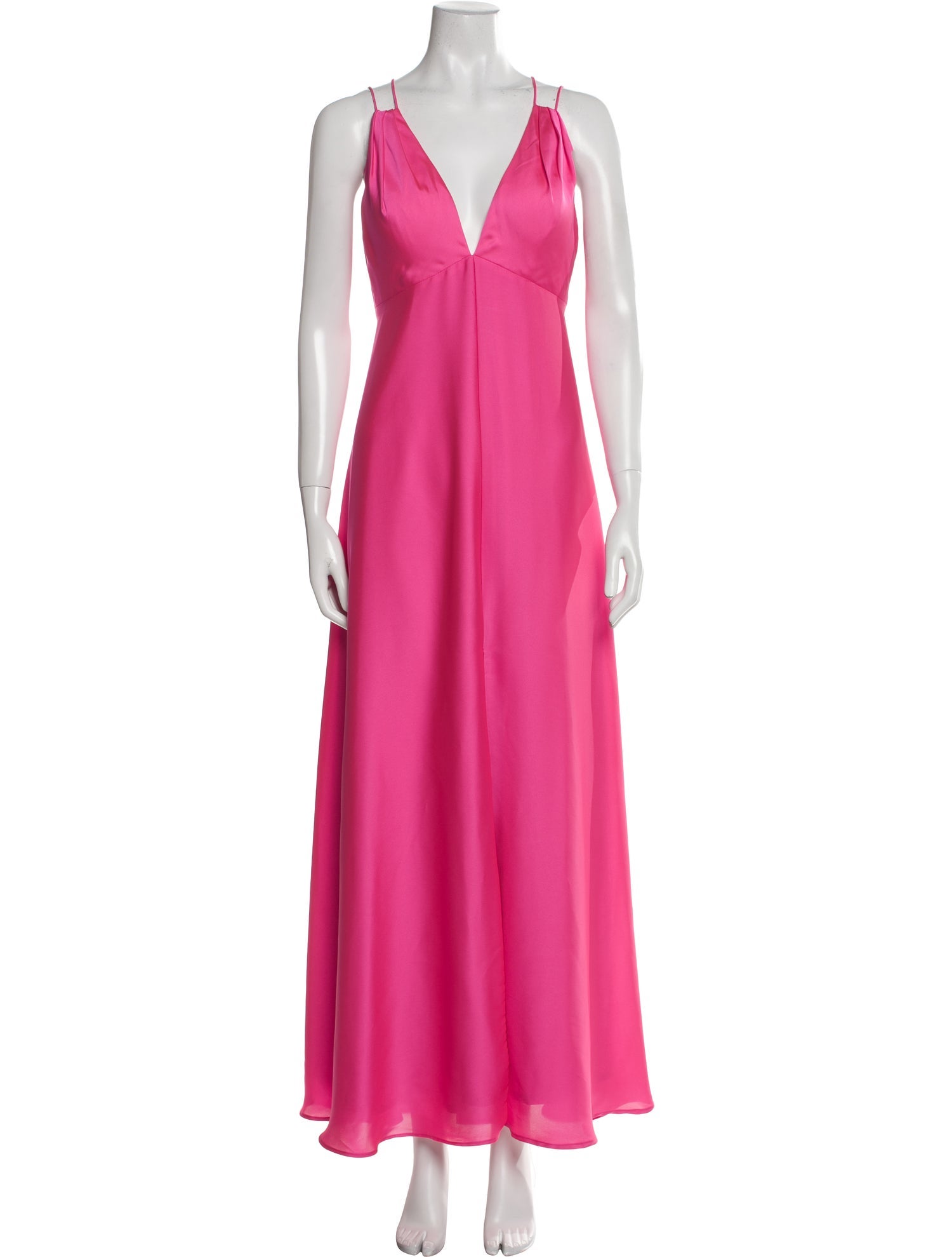 Aidan Mattox V-Neck Long Dress