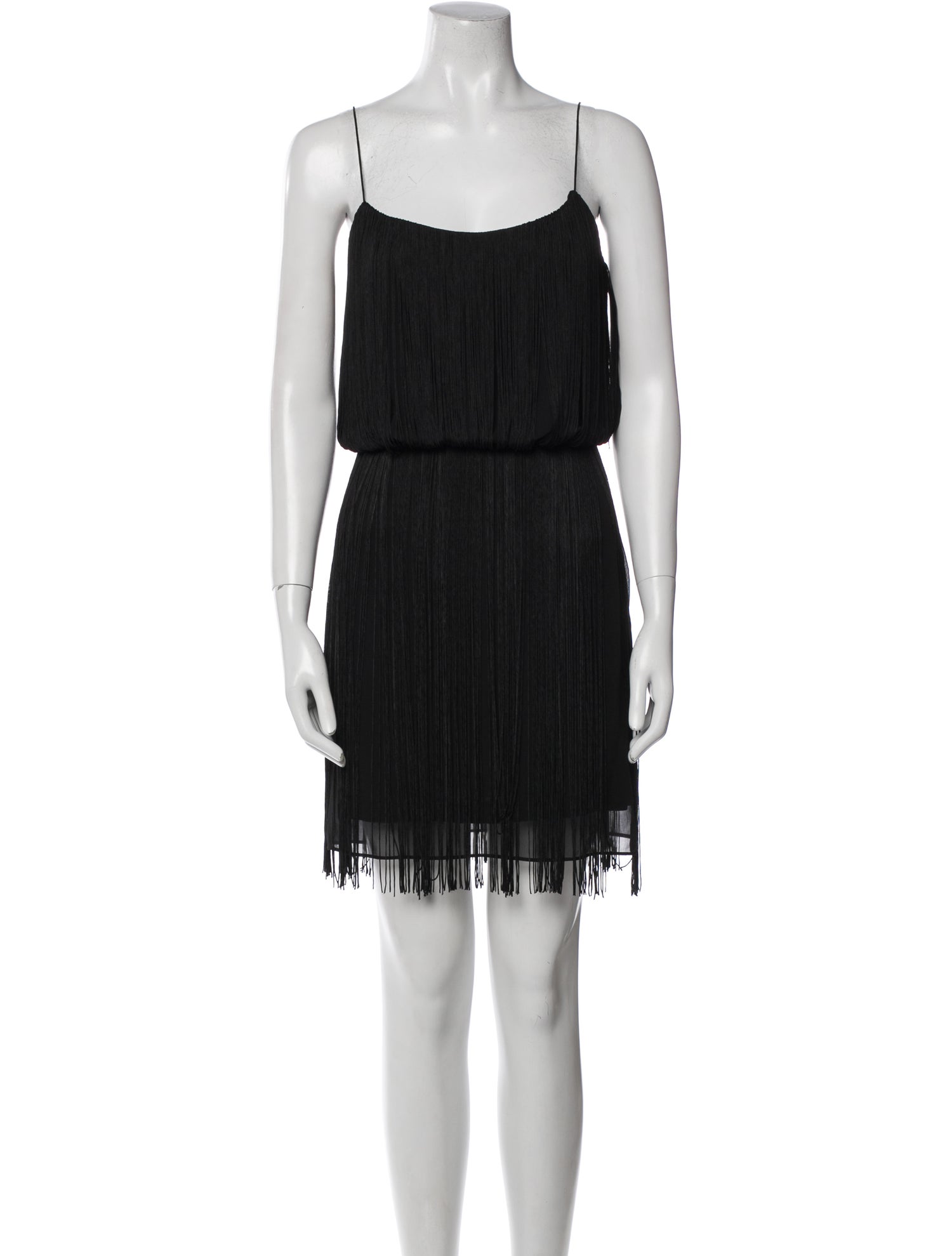 Aidan Mattox Square Neckline Mini Dress