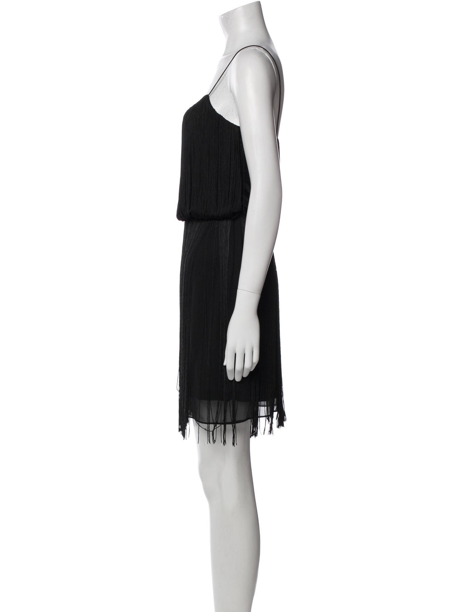 Aidan Mattox Square Neckline Mini Dress