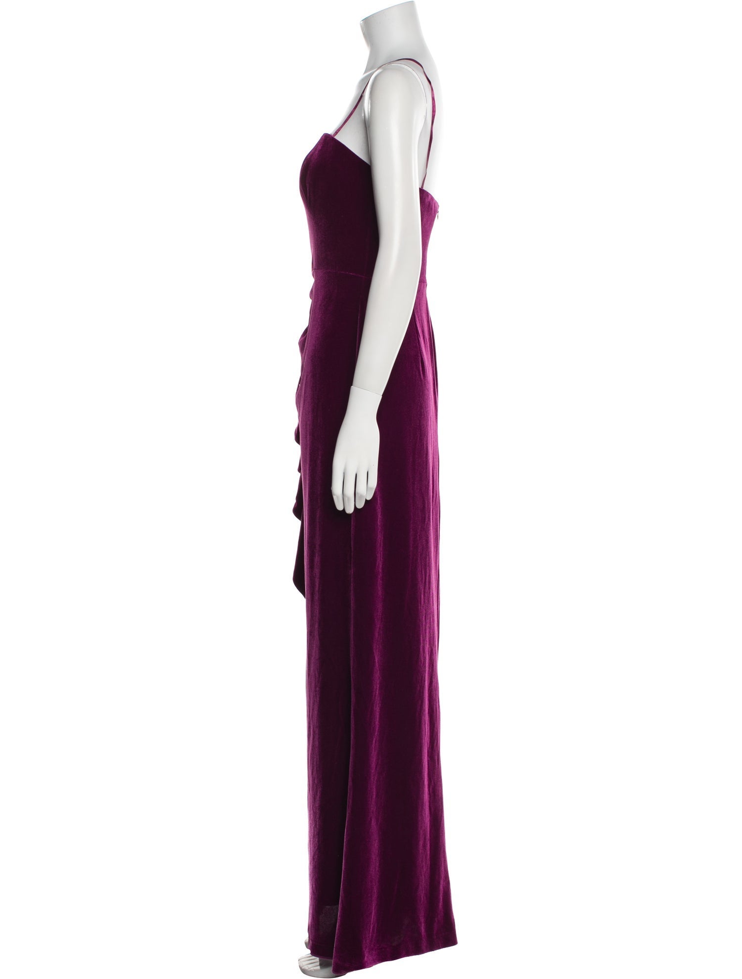 Aidan Mattox Square Neckline Long Dress
