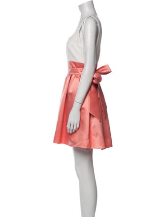 Aidan Mattox Scoop Neck Mini Dress