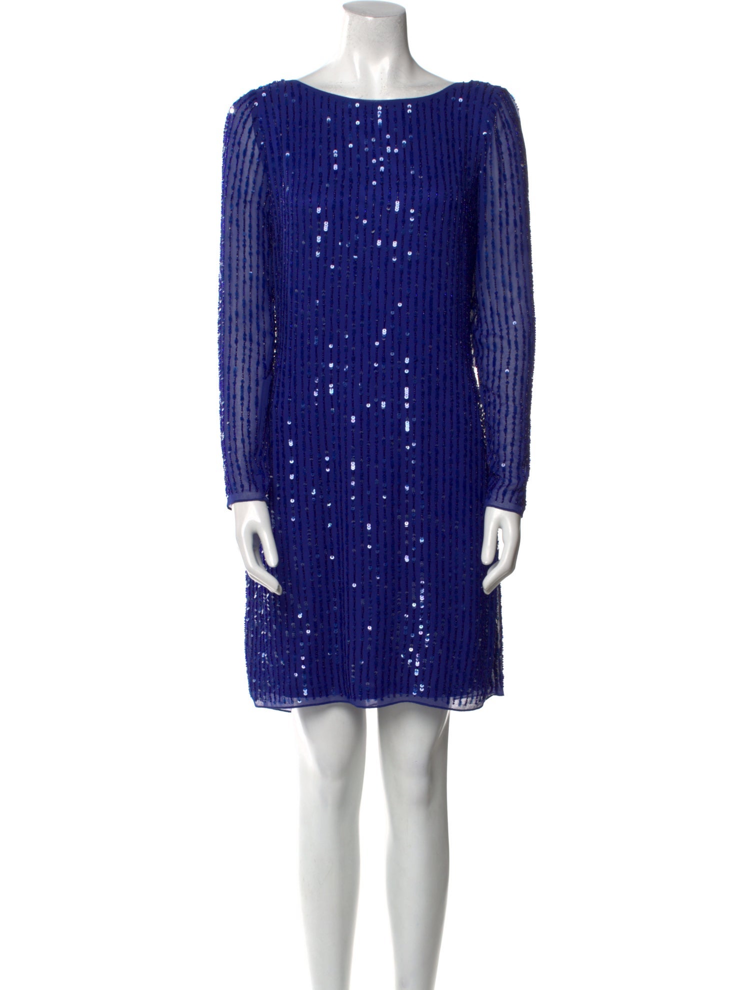 Aidan Mattox Striped Mini Dress