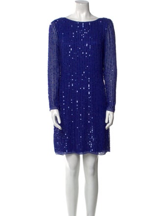 Aidan Mattox Striped Mini Dress