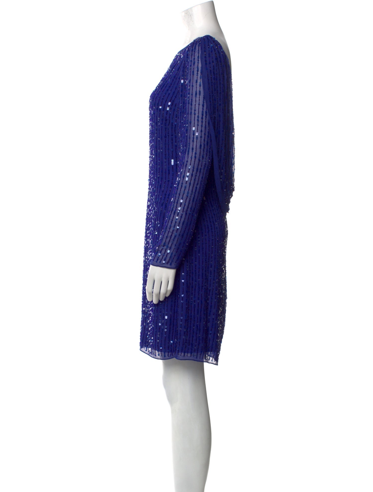 Aidan Mattox Striped Mini Dress