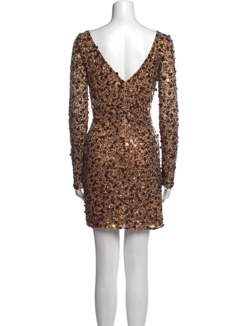 Aidan Mattox Patterned Mini Dress